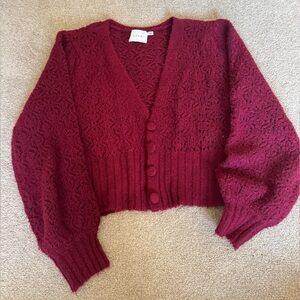Lush Red Cardigan